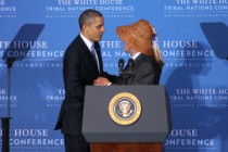 Obama cites gains, pledges more action at tribal leaders conference