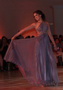 AZL Miss Latina red gown