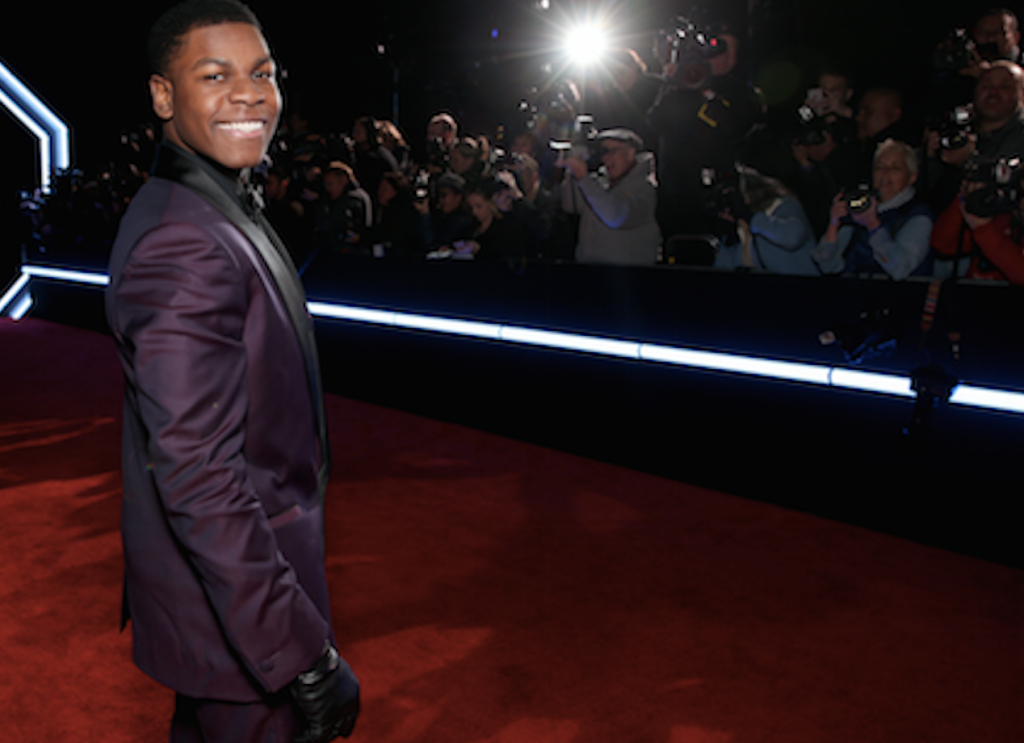 HOLLYWOOD, CA - DECEMBER 14: Actor John Boyega attends the World Premiere of “Star Wars: The Force Awakens” at the Dolby, El Capitan, and TCL Theatres on December 14, 2015 in Hollywood, California. (Photo by Alberto E. Rodriguez/Getty Images for Disney)