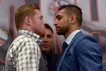 Canelo and Khan in London to Promote May 7th Fight